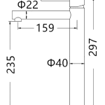 Roul Tall Basin Mixer Chrome 0106