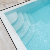 Pearl White Spanish Polyurethane Cord Glass Pool-Mosaic 7163