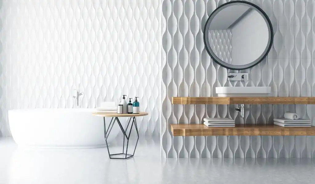 Modern Bathroom Feature Tiles