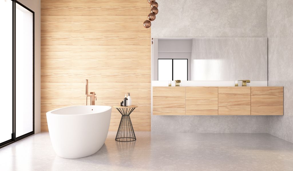 Timber Style Bathroom Feature Tiles