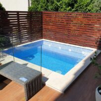 Sky Light Blue Spanish Polyurethane Cord Glass Pool-Mosaic 7086