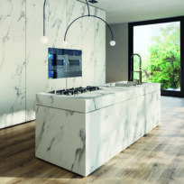 Calacatta Italian Marble Look Polished Rectified Porcelain Wall & Floor Panel |Slab 3265