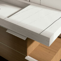 Sahara Noir White Italian Marble Look  Polished Rectified Porcelain Wall & Floor Panel |Slab 3266