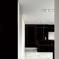 Sahara Noir Black Italian Marble Look Polished Rectified Porcelain Wall & Floor Panel | Slab 3268