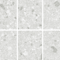 Breccia Light Grey Terrazzo Look In/Out Rectified Porcelain Tile 3682