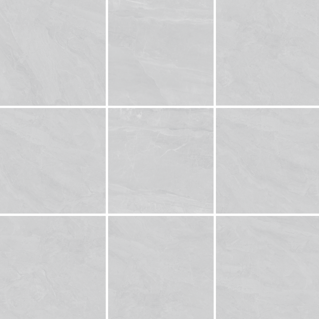 Mainstream White Stone Look Honed Rectified Porcelain Tile 3306