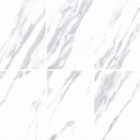 Imperial Carrara Marble Look Polished Rectified Porcelain Tile 3787