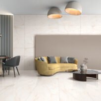 Onyx White Marble Look Rectified Polished Porcelain Tile 2814