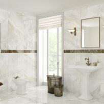 Sardony White Spanish Marble Look Matt Finish Rectified Porcelain Floor Tile 3233