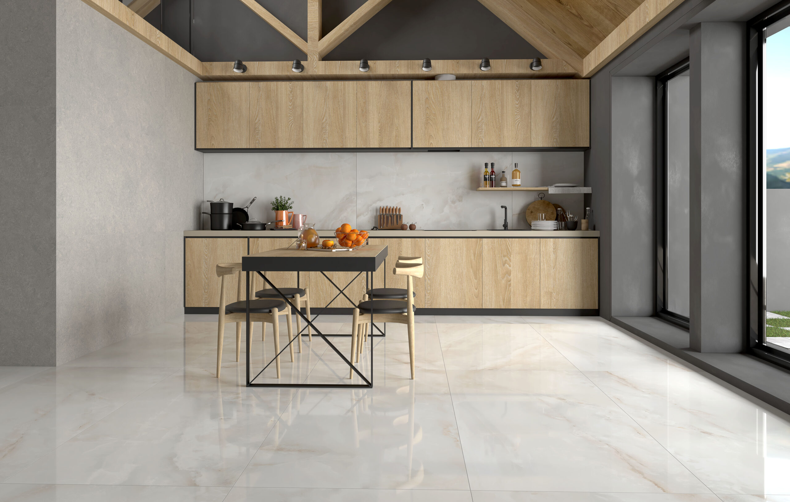 Sardony White Spanish Marble Look Matt Finish Rectified Porcelain Floor Tile 3233