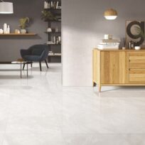 Superb White Onyx Marble Look Polished Rectified Porcelain Tile 3388