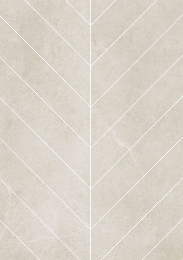 Yosemite Beige Chevron Stone Look In/Out Rectified Porcelain Tile 4270