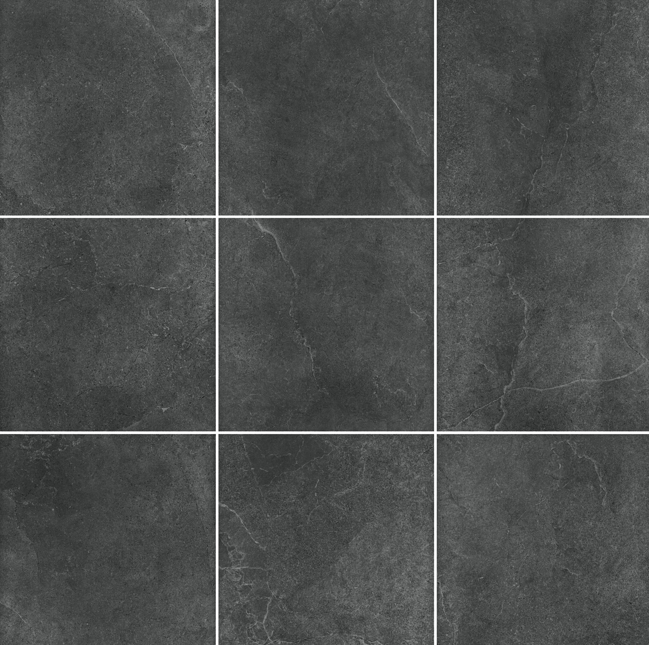 Yosemite Black Stone Look In/Out Rectified Porcelain Tile 4261