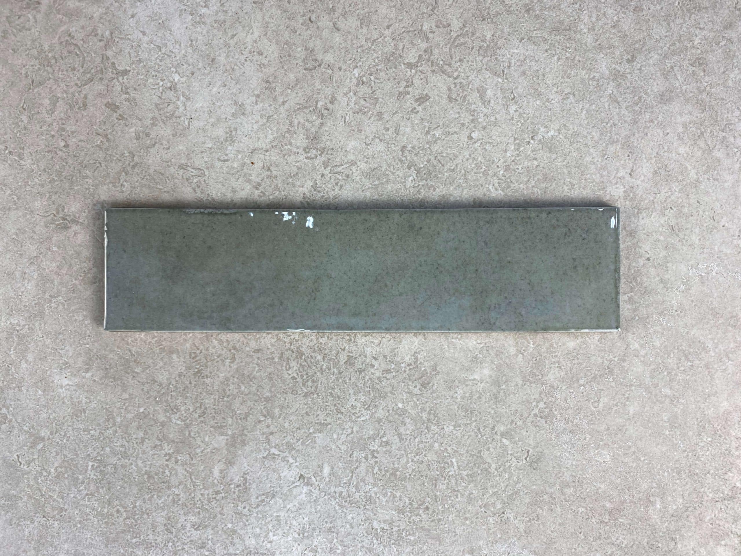 Bricks Mint Gloss Spanish Porcelain Tile 4408