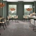 Takara Dark Grey Terrazzo Look Matt Rectified Spanish Porcelain Tile 4531