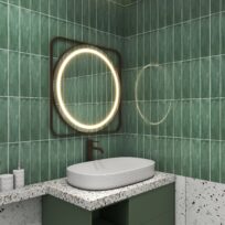 New England Jade Green Gloss Ceramic Subway Wall Tile 4430