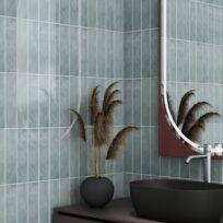 New England Sage Green Gloss Ceramic Subway Wall Tile 4605