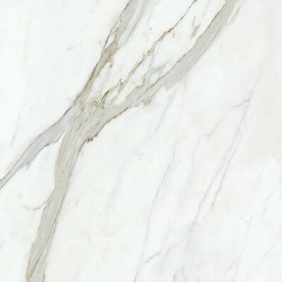 Jolie Calacatta White Marble Look Polished Rectified Italian Porcelain Tile 4522