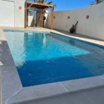 25x25mm Phiphi Blue Spanish Polyurethane Cord Glass Pool-Mosaic, Piece size 25x25mm, Sheet Size 311x467mm 75760