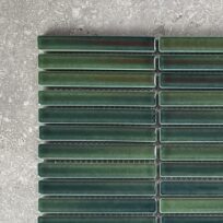 Green Gloss Small Kit Kat Fingers Porcelain Mosaic 7722