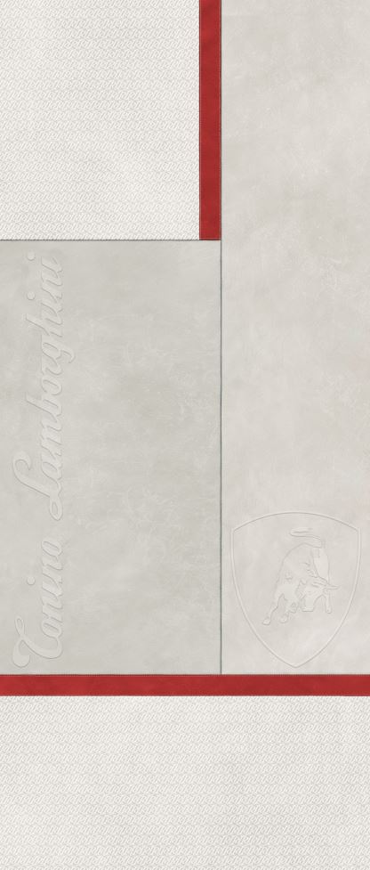 Lamborghini Krim White Ora Sq Logo Matt Italian Rectified Porcelain Wall & Floor Panel | Slab 4594
