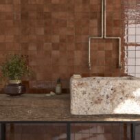 Palma Mattone Gloss Spanish Irregular Edge Porcelain Zellige Tile 4631