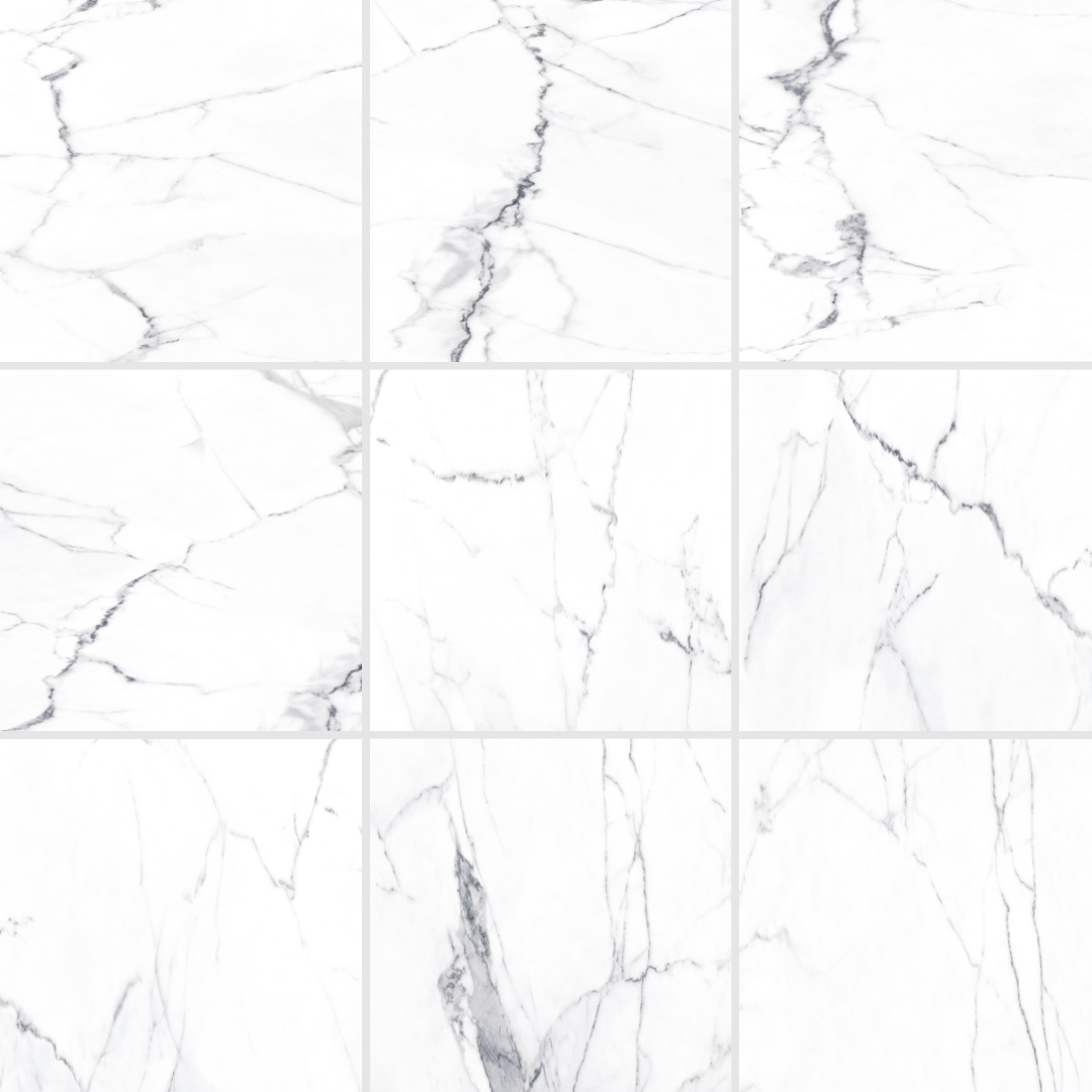 Clara White Marble Look Polished Porcelain Tile 4748