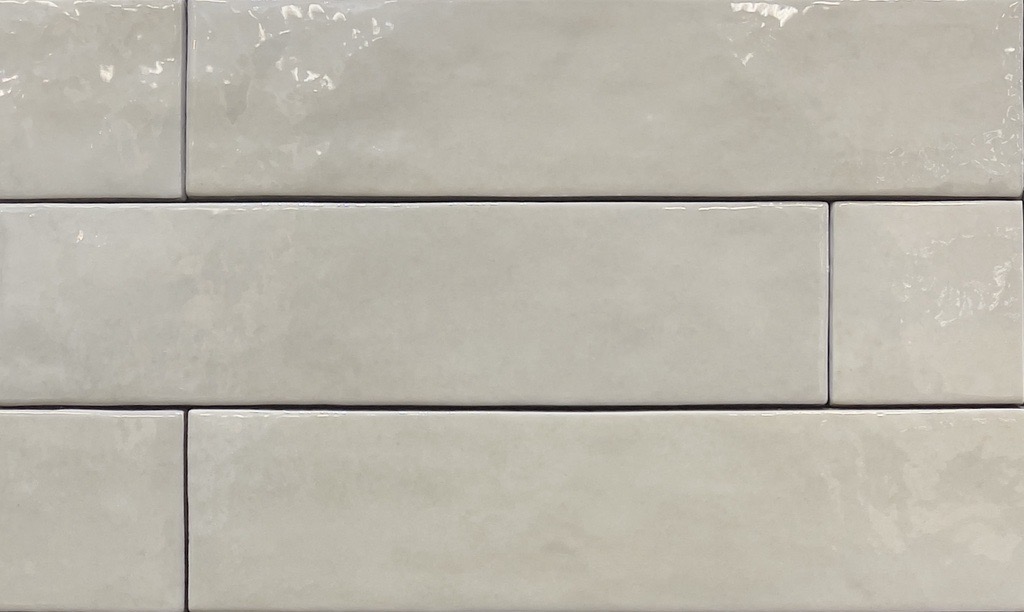 Bricks Off White Gloss Spanish Irregular Edge Porcelain Subway Tile 4835