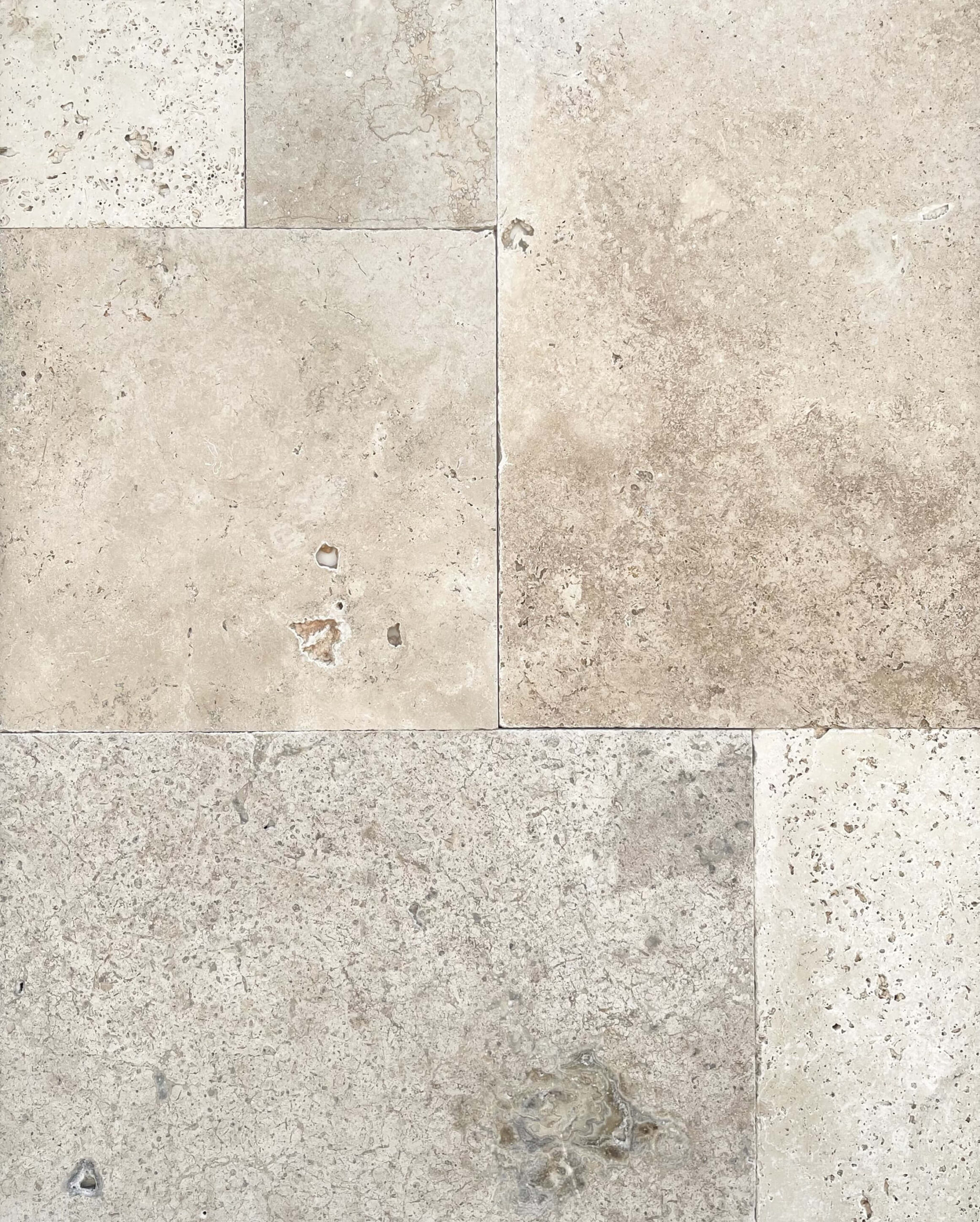 Toscano Blend French Pattern Tumbled Travertine Tile 8869