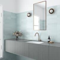 Florence Aqua Gloss Spanish Irregular Edge Porcelain Subway Tile 4848