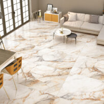 Borghini Gold Calcatta Marble Look Polished Rectified Porcelain Tile 4730