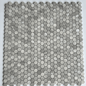 Hermes Grey Marble Stone Mosaic Tile - 7738