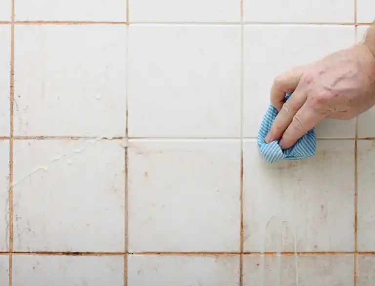Skincare Build Up On Bathroom Tiles