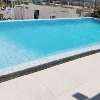 Oasis Oyster Spanish Polyurethane Cord Glass Pool Mosaic 7749