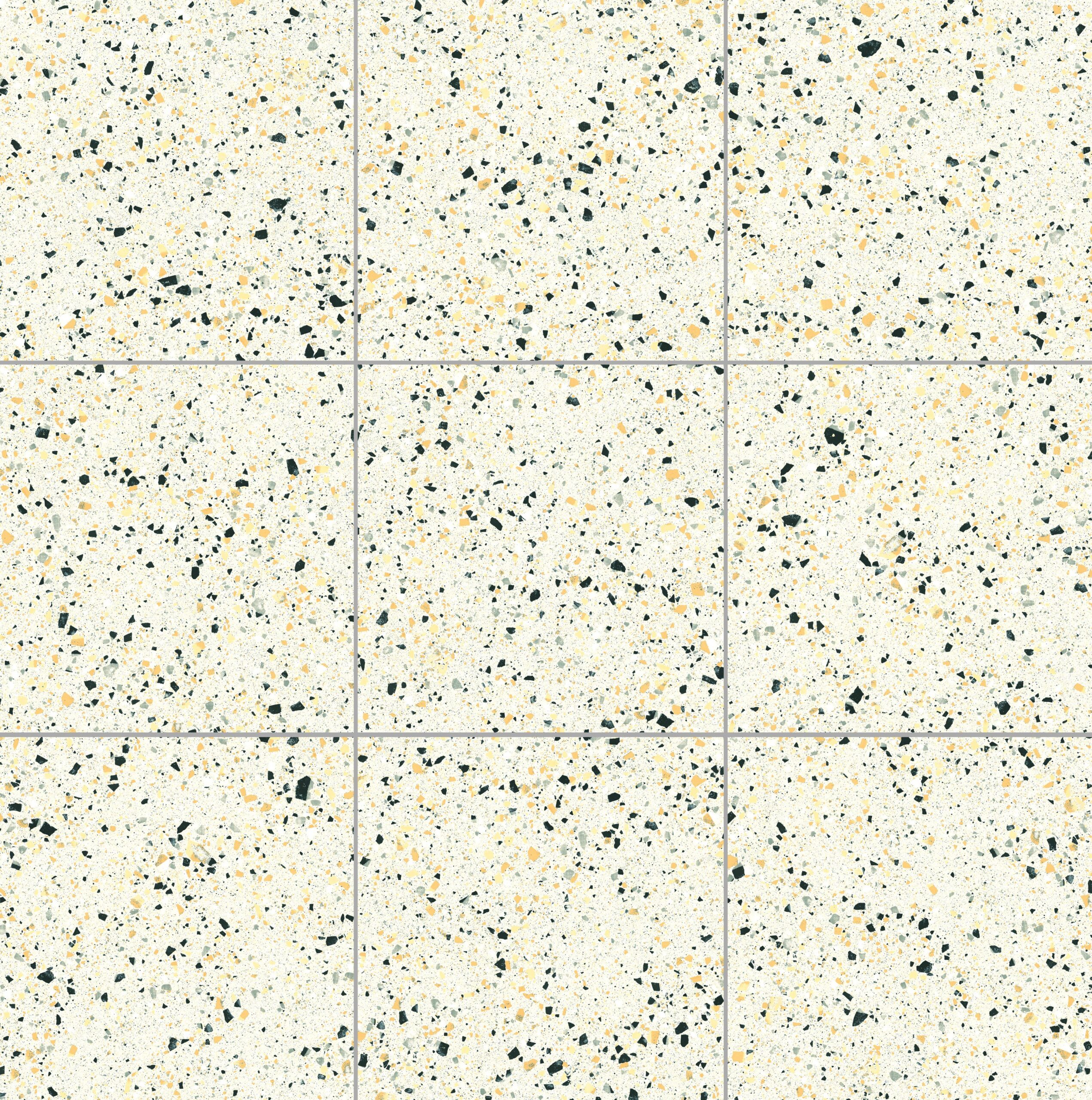 Verona Yellow Terrazzo Look Matt Rectified Porcelain Tile 2493