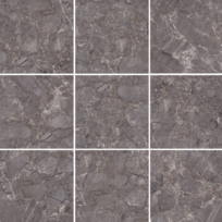 Sonata Grey Stone Marble Look High Gloss Rectified Porcelain Tile 4716