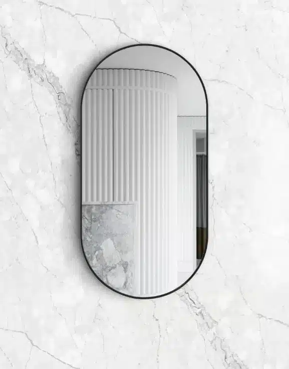 Noosa Black Framed Mirror 0179