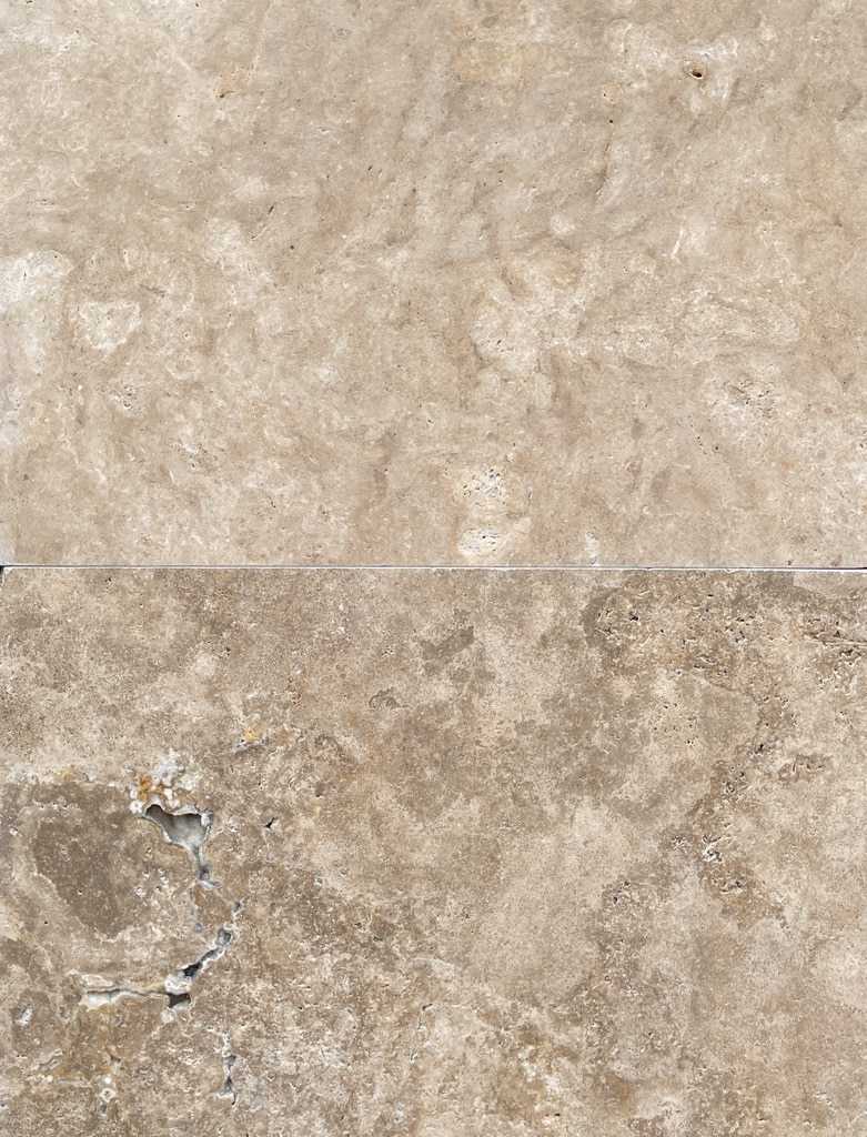 Rustic Mixed Honed and Unfilled Travertine Paver 8936