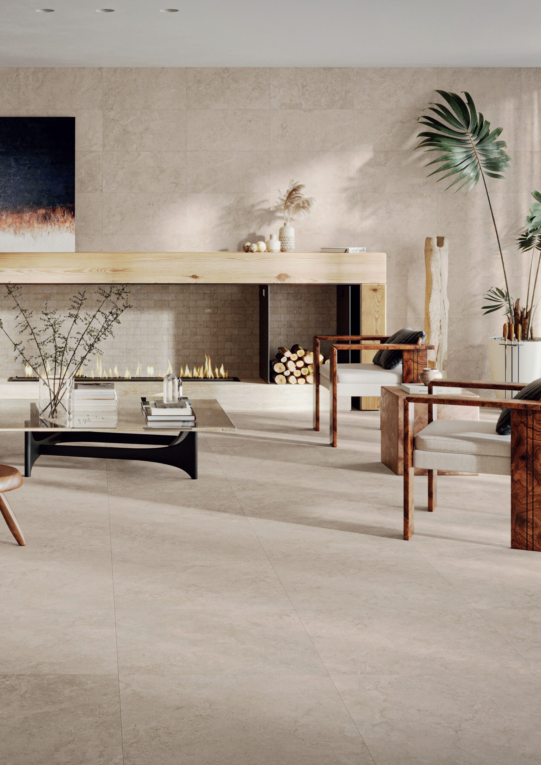 Tibur Beige Travertine Look Porcelain Tile 2420