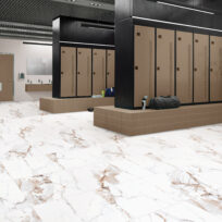Calcatta Gold Marble Look Polished Rectified Porcelain Tile 2593