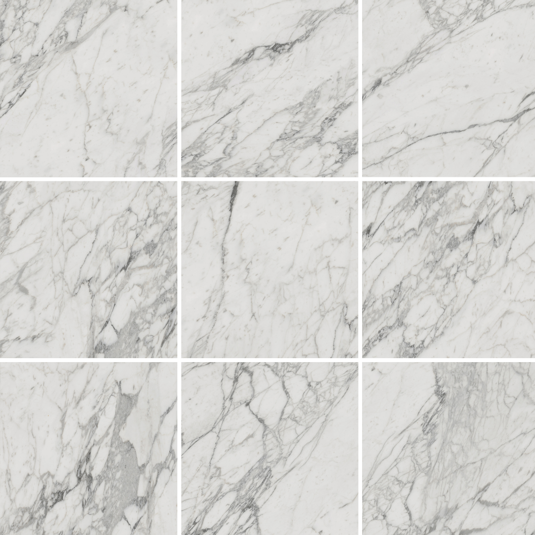 Alpine Carrara Marble Look Matt Finish Rectified Porcelain Tile 2566