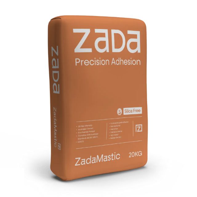 20kg Zada Mastic White Non Slump Polymer Modified Cement Based Tile Adhesive – Silica Free 0910