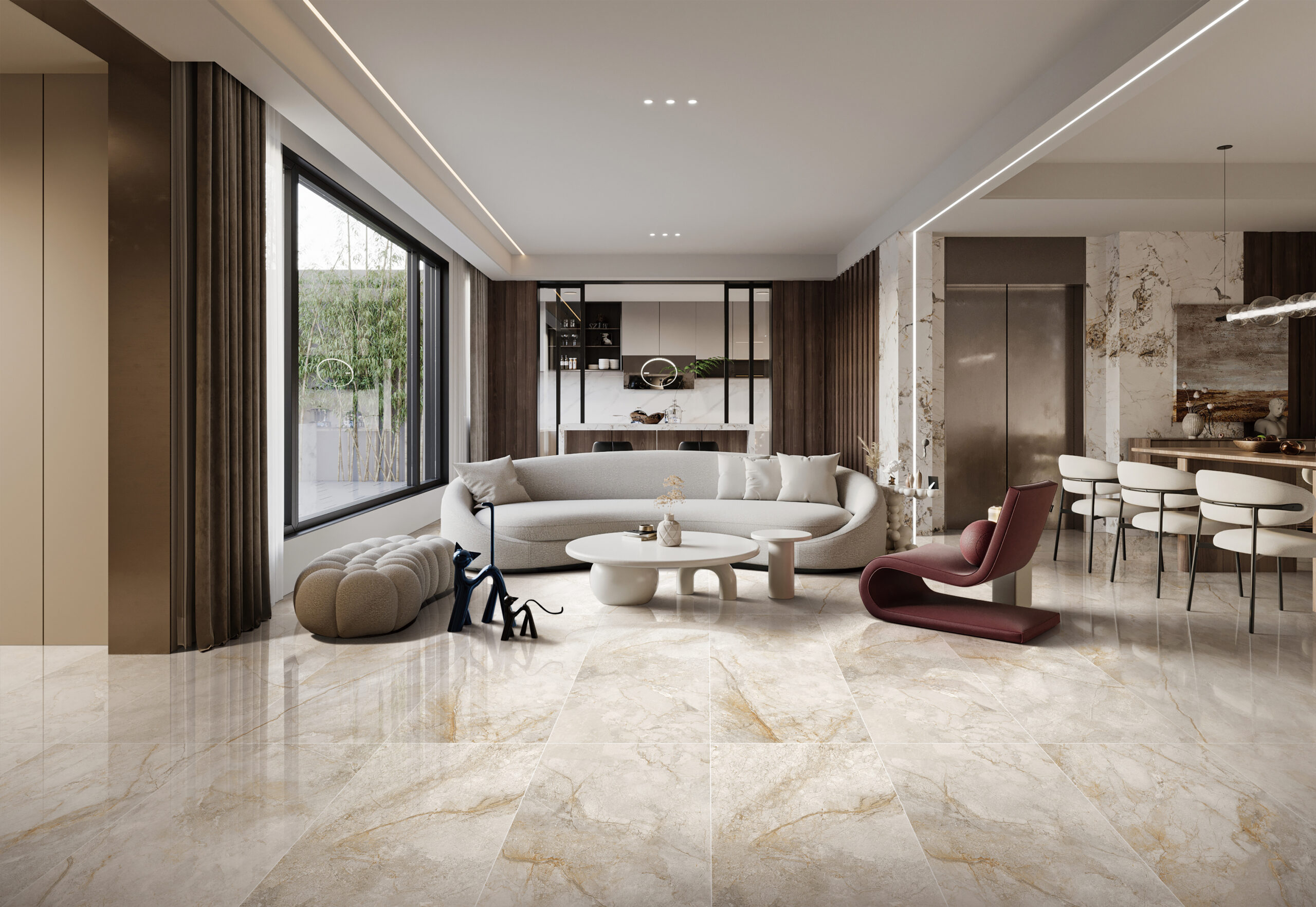 Tomah Beige Matt Rectified Porcelain Tile 2649