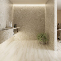 Antic Pietra Cream Terrazzo Look Spanish Porcelain Tile 2655