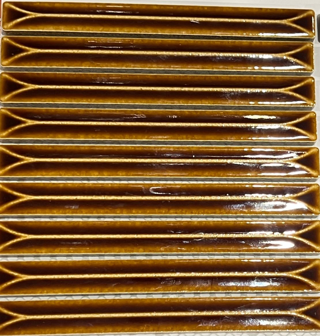 Stick Brown Gloss 3D Porcelain Mosaic 7815