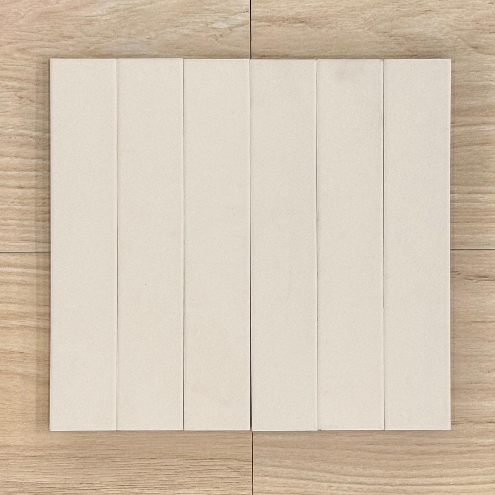 Pencil White Matt Porcelain Subway Tile 2608