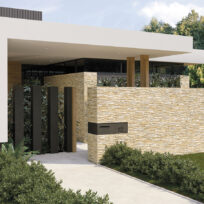 Beige 3D Stack Stone Look Rectified Spanish Porcelain Tile 2726