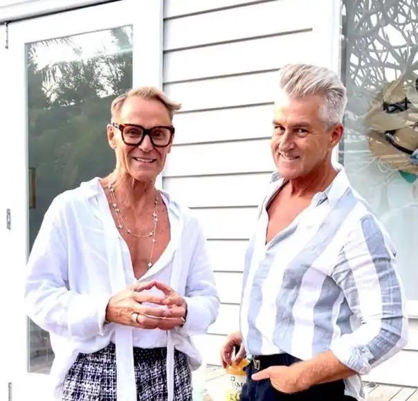 Mitch And Mark Posing for the camera