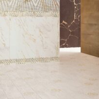 Roberto Cavalli TWS Blanco Logo Italian Rectified Porcelain Tile 2691