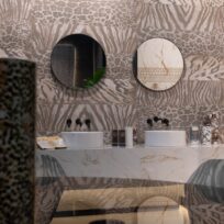 Roberto Cavalli TWS Freedom Light Animal Print Decor Italian Rectified Porcelain Tile 2762